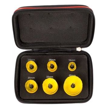 Starrett KCS06001 6 Pcs Cordless Smooth Cut Bi-Metal Hole Saw Kit 16-40mm