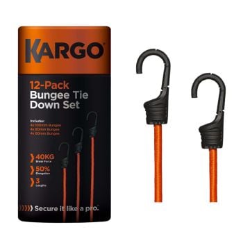 Kargo BNG/0.60.81/12PK Bungee Cord Tie Down Set Multi Pack x12 Pcs