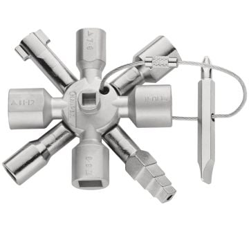 KNIPEX 00 11 01 TwinKey Control Cabinet Key 92mm