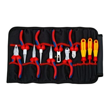 KNIPEX 00 19 41 Tool Roll Pliers & Screwdriver Set x11 Pcs