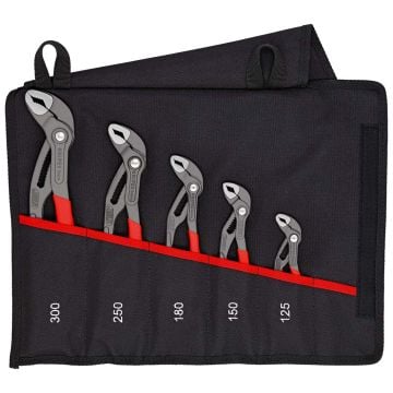 KNIPEX 00 19 55 S5 Cobra High-Tech Water Pump Pliers Set x5 Pcs