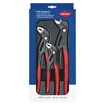 KNIPEX 00 20 09 V02 Cobra High-Tech Water Pump Pliers Set x3 Pcs