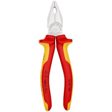 KNIPEX 03 06 180 Insulated VDE Combination Pliers 180mm