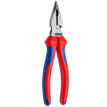 KNIPEX 08 22 185 Needle-Nose Combination Pliers With Multi-Component Grips 180mm