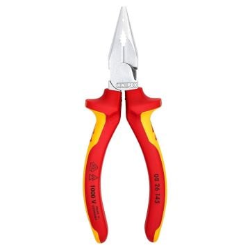 KNIPEX 08 26 145 VDE Insulated Needle-Nose Combination Pliers 145mm