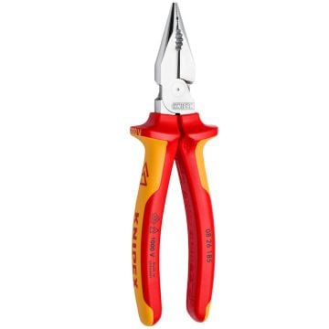 KNIPEX 08 26 185 Insulated VDE Needle-Nose Combination Pliers 180mm