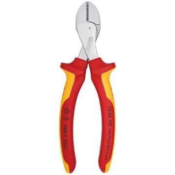 KNIPEX 73 06 160 X-Cut Insulated VDE High Leverage Compact Diagonal Cutters 160mm