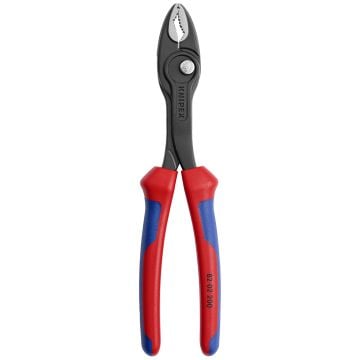 KNIPEX 82 02 200 TwinGrip Slip Joint Pliers With Multi-Component Grips 200mm