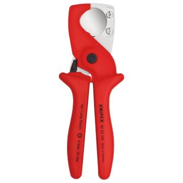 KNIPEX 90 20 185 PlastiCut Cutter For Flexible Hoses & Plastic Conduit Pipes