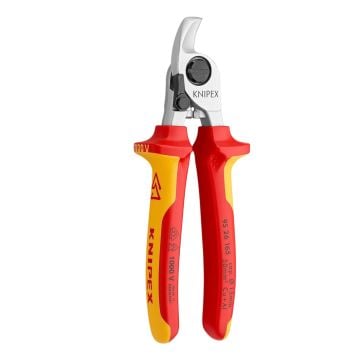 KNIPEX 95 26 165 VDE Cable Shears With Multi-Component Grips 165 mm