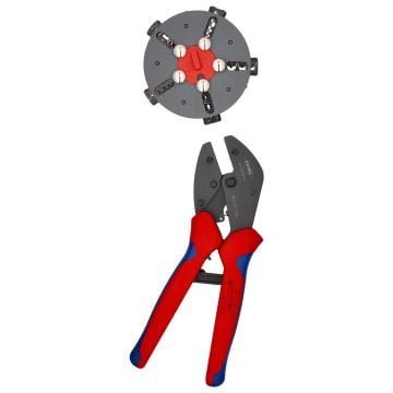 KNIPEX 97 33 02 MultiCrimp Lever Action Crimping Pliers With Changer Magazine 250mm