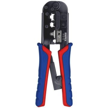 KNIPEX 97 51 10 Crimping Pliers For Western Plugs With Multi-Component Grips 190mm
