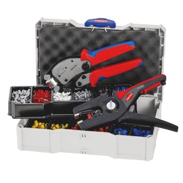 KNIPEX 97 90 14 Electrical Crimping Tool Set Crimp Assortment In TANOS MINI-Systainer Carry Case