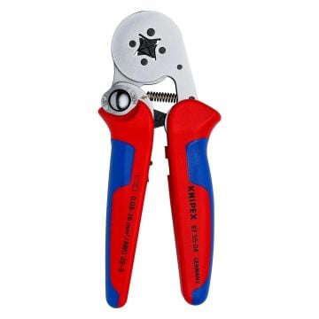 KNIPEX 97 55 04 Self-Adjusting Chrome-Plated Crimping Pliers 180mm