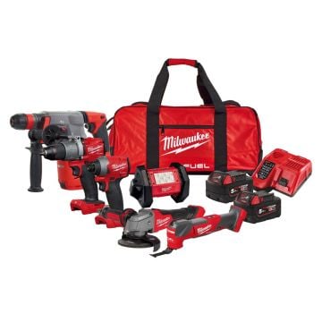 Milwaukee M18 FPP6I2-502B 18v 6 Piece Kit Inc 2x 5.0Ah Batteries