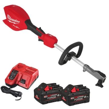 Milwaukee M18 FUEL FOPH2-802 18v Brushless Outdoor Powerhead with Quik-Lok Gen 2 Inc. 2x 8.0Ah Batteries