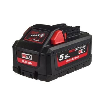 Milwaukee M18 HB5.5 18v HIGH OUTPUT 5.5Ah Li-Ion Battery 