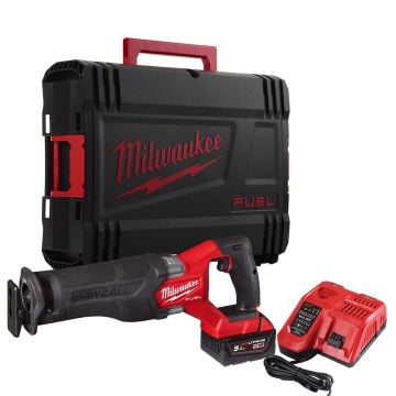 Milwaukee M18 FUEL FSZ-501X Sawzall 18v Brushless Reciprocating Saw Inc 1x 5.0Ah Battery