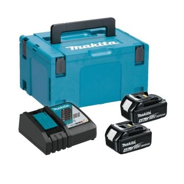 Makita 196866-5 18v LXT Power Source Kit Inc 2x 4.0Ah Batts, 1x DC18RC Charger & Makpac Carry Case