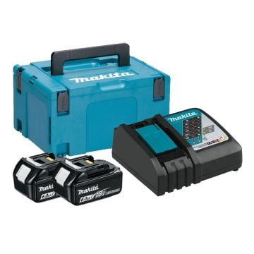 Makita 198119-8 18v LXT Power Source Kit Inc 2x 6.0Ah Batts, 1x DC18RC Charger & Makpac Carry Case