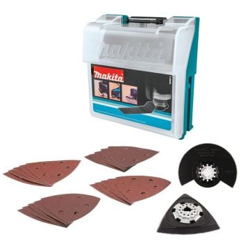 Makita 802S37-5 Multi-Tool x22 Pcs Delta Sanding & Accessory Set