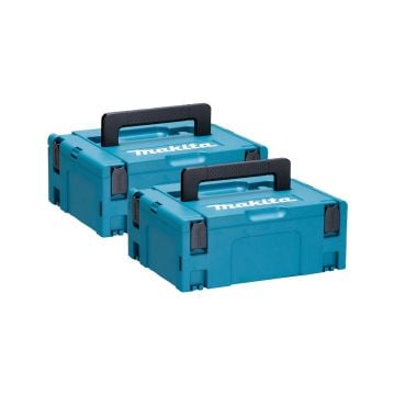Makita 821550-0 Makpac Connector Stacking Case Type 2 (No Inlay) Twin Pack