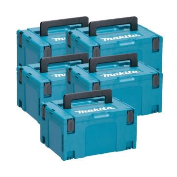 Makita 821551-8 Makpac Connector Stacking Case Type 3 (No Inlay) 5 Pack