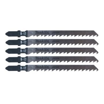 Makita A-85640 B-12 Clean Cut Wood Jigsaw Blade Pack 75mm x5 Pcs