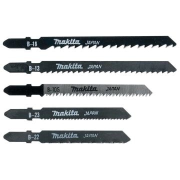 Makita A-86898 Jigsaw Blade Set x5 Blades for Wood & Metal