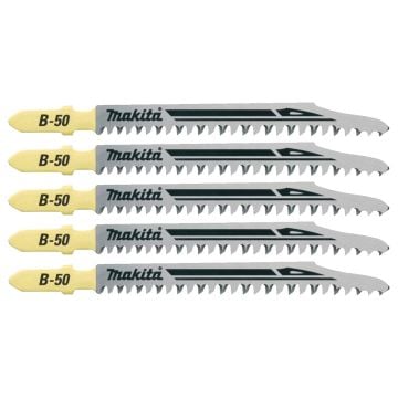 Makita B-06460 B-50 Super Express Wood/Plastic Jigsaw Blade Pack 75mm x5 Pcs