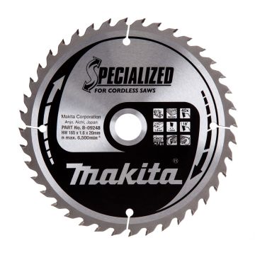 Makita B-09248 165mm x 20mm x 40T Circular Saw Blade Specialized