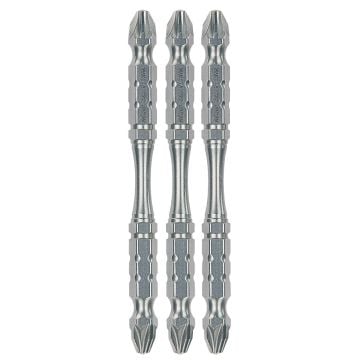 Makita B-20731 Impact Torsion Double-Ended Screwdriver Bits PZ3 x 85mm x3 Pcs