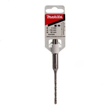 Makita B-47232 Performance SDS+ Plus Drill Bit 4mm x 110mm