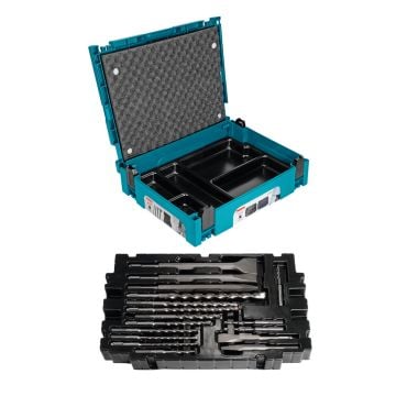 Makita B-52059 SDS+ Plus Chisel & Bit Set x17 Pcs In Makpac Carry Case