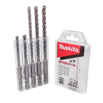 Makita B-59003 5 Piece Nemesis II SDS+ Plus Drill Bit Set