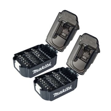 Makita B-68323 x21 Piece Screwdriver Bit Set in LXT Battery Shaped Case Twin Pack