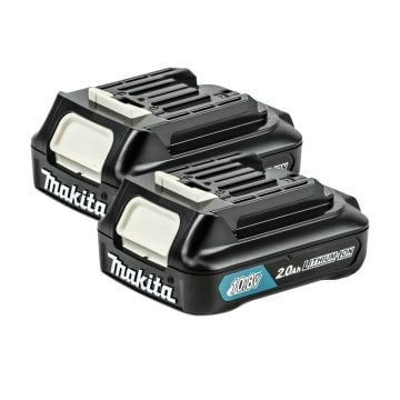 Makita BL1020B / BL1021B 10.8v / 12v MAX CXT Slide 2.0Ah Battery Twin Pack