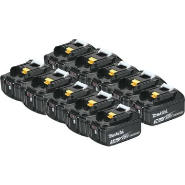 Makita BL1830X10 18v LXT 3.0Ah Li-Ion Battery x10 Pack