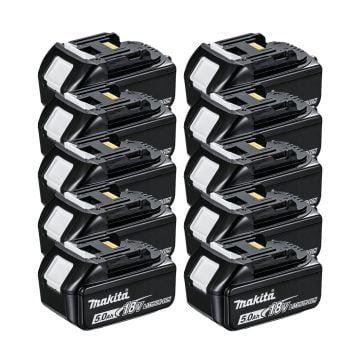 Makita BL1850X10 18v LXT 5.0Ah Li-Ion Battery x10 Pack
