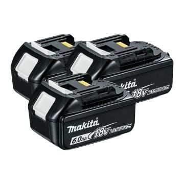 Makita BL1860X3 18v LXT 6.0Ah Li-Ion Battery Triple Pack