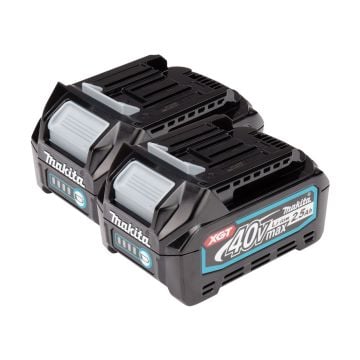 Makita BL4025 40v Max XGT 2.5Ah Li-Ion Battery 191B36-3 Twin Pack