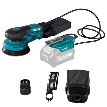 Makita BO003CGZ 40v Max XGT AWS 125mm Brushless Random Orbit Sander Body Only Inc Battery Adapter