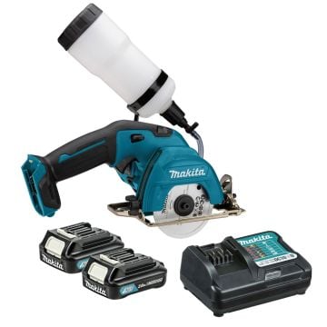 Makita CC301DWAE 12v Max CXT 85mm Cordless Tile Cutter Inc 2x 2.0Ah Batts