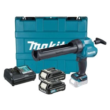 Makita CG100DWAEA 10.8v CXT Slide Caulking Gun Inc 2x 2.0Ah Batteries