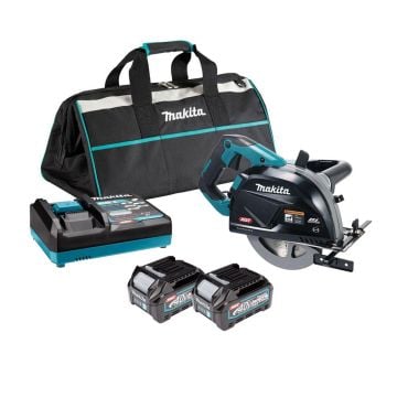 Makita CS002GD201 40v Max XGT 185mm Cordless Brushless Metal Cutting Saw Inc 2x 2.5Ah Batts