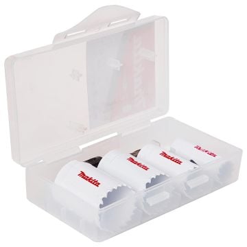 Makita D-34855 Mini Bi-Metal Holesaw Set x5 Pcs In Carry Case