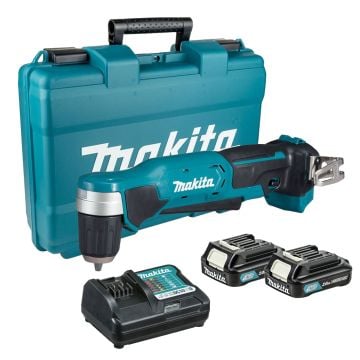 Makita DA333DWAE 10.8v / 12v MAX CXT Slide Angle Drill Driver Inc 2x 2.0Ah Batts