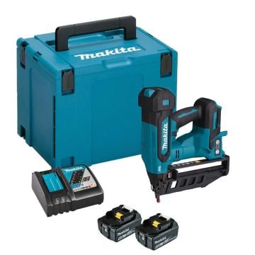 Makita DBN601RTJ 18v LXT Cordless Brushless 16ga Finishing Nailer Inc 2x 5.0Ah Batts
