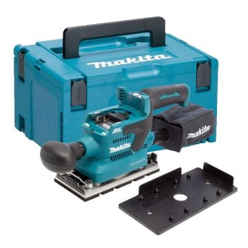 Makita DBO380ZJ 18v LXT 1/3 Sheet Brushless Finishing Sander Body Only In Makpac Carry Case