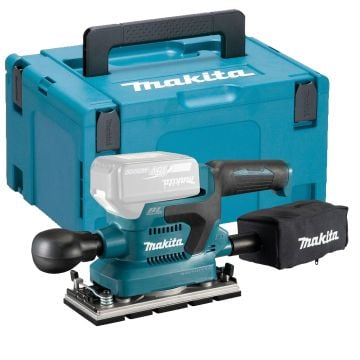 Makita DBO382ZJ 18v LXT Brushless Finishing Sander Body Only In Makpac Carry Case